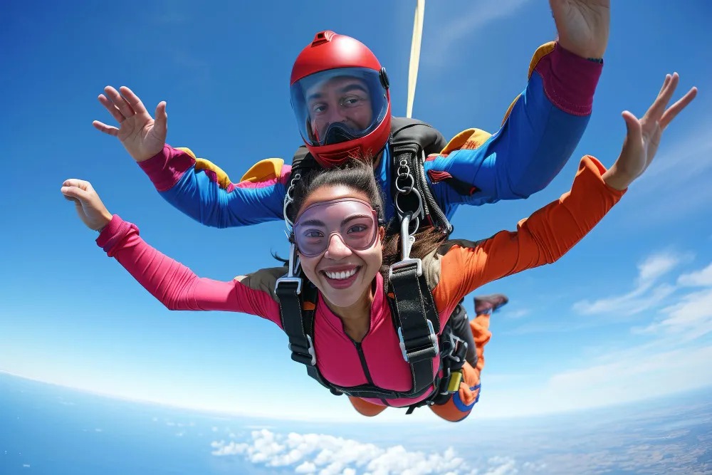 Tandem skydiving